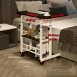 Portable Adjustable Laptop Table with Wheels - 3