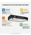 Digiwave 60cm Digital LED Screen Range Hood - Black - 2