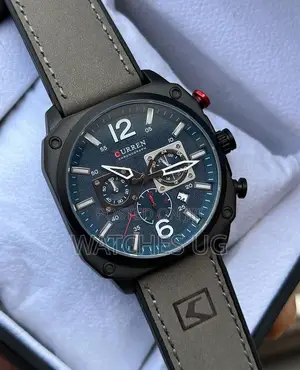 Curren Original Watch with Leather and Rubber Straps