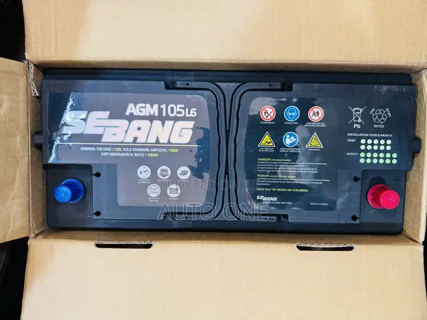 Din110 AGM Sebang Battery with Start-Stop Feature - 1