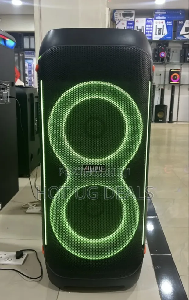 Ailipu Wireless Karaoke Speaker with Dual 4-Inch Speakers & Microphone - 1