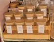 Organized Spice Rack Set - Glass Jars with Bamboo Lids - 1