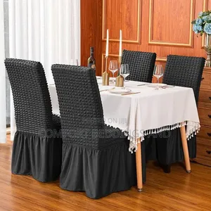 Four Seater Dining Chair Covers - Dark Gray