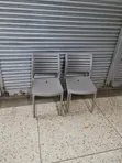 Gray Ladder Back Plastic Chairs (Set of 4) - 3
