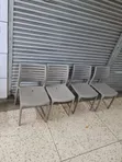 Gray Ladder Back Plastic Chairs (Set of 4) - 5