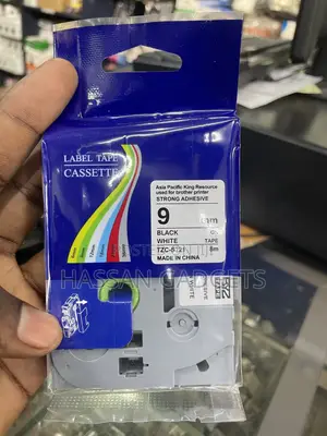 Black on White Label Tape Pack