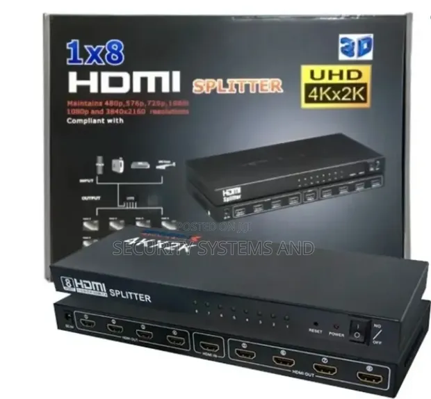 Uniview HDMI Splitter 8 Way (HD025) - 1