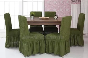 Turkish Elastic Dining Chair Covers (6 Pieces) - Green
