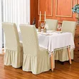 Turkish Elastic Dining Chair Covers (6 Pieces) - Green - 2