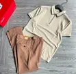 Men's T-Shirt and Beltless Pants - 1