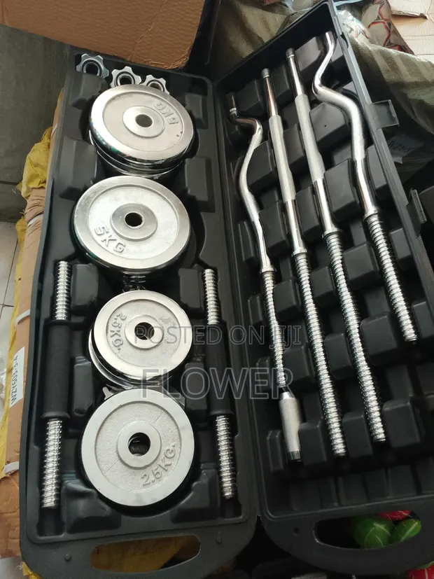 York Adjustable Dumbbell Set 55kg - 1