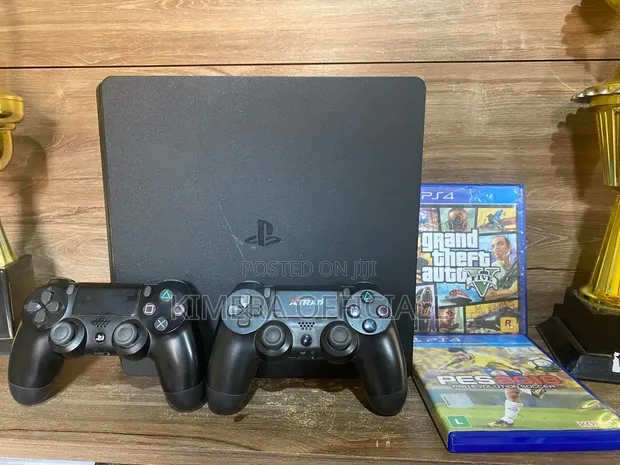 PS4 Slim Console with 12 Games & 2 Controllers - 1