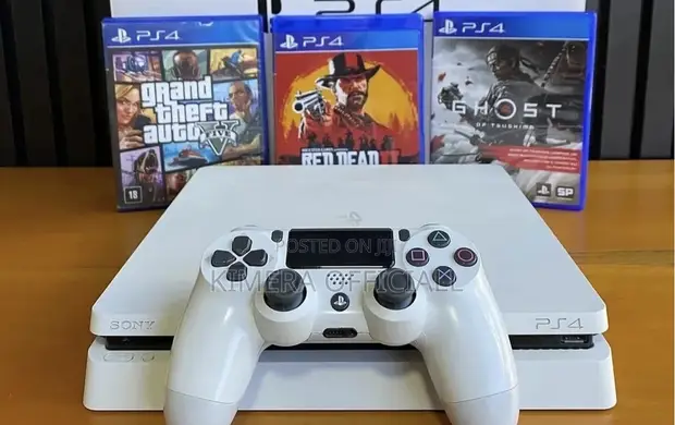PS4 Slim Console with 12 Games and 2 Controllers - 1