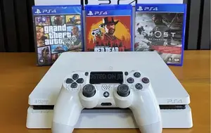 PS4 Slim Console with 12 Games and 2 Controllers