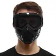 Black Half-Face Protective Mask - Transformer Goggles - 4