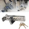 Stainless Steel Car Brake and Clutch Pedal Lock - 1
