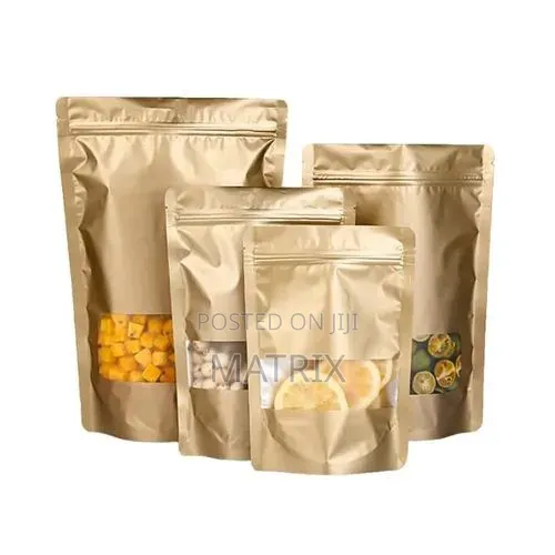 Zip Lock Bags (100 Pcs) Medium with Clear Window - 1