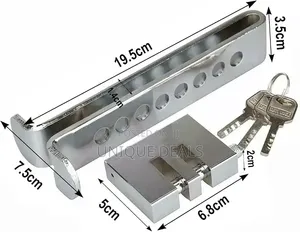 Adjustable Car Brake Pedal Lock with 8 Holes