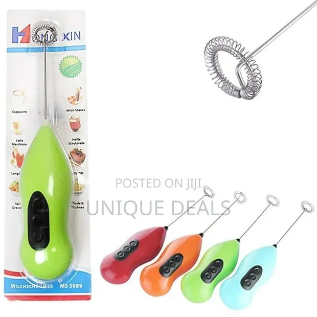 Battery-Operated Coffee Whisk and Milk Frother - 1