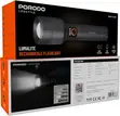 Porodo Lumalite 1200 Rechargeable Flashlight 30W, IPX5, 500M - 2
