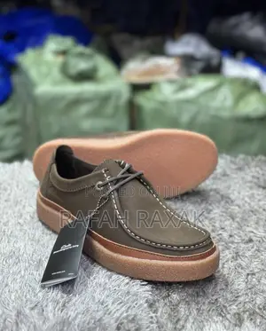 Original Men's Clarks Clarkwood Moc Dark Tan Casual Shoes