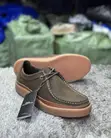 Original Men's Clarks Clarkwood Moc Dark Tan Casual Shoes - 1