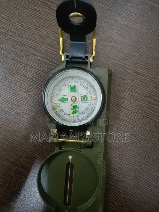 Military-Style Lensatic Compass - Green - 1