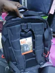Oxford Cloth Laptop Backpack with Red Buckles - HPPower - 2