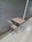 Ergonomic Brown Study Foldable Reading Table and Chair - 3