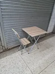Ergonomic Brown Study Foldable Reading Table and Chair - 4