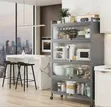 5-Tier Kitchen Cupboard Wardrobe Storage Cabinet - 1