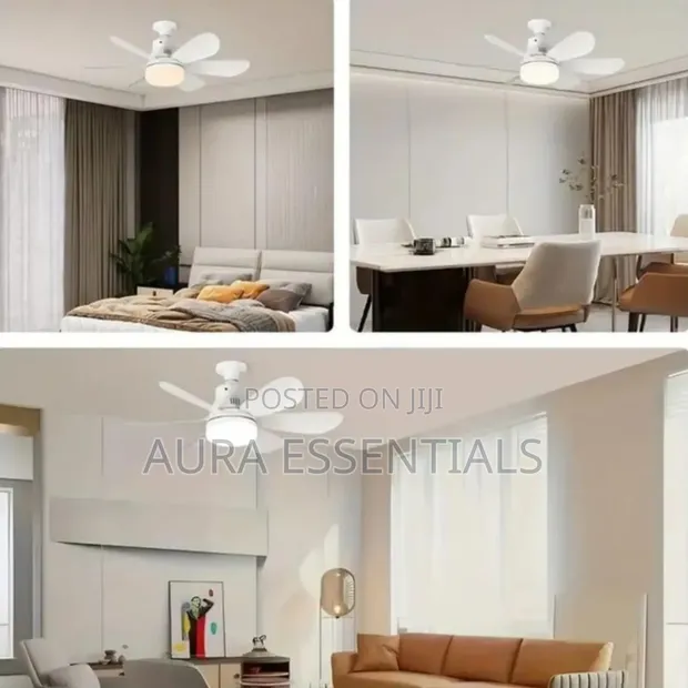 Modern White LED Ceiling Fan - 1