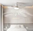 Modern White LED Ceiling Fan - 3