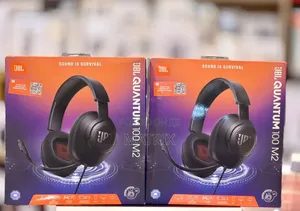 JBL Quantum 100 M2 Wired Over-Ear Gaming Headset with Detachable Mic