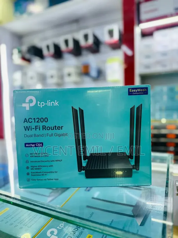 TP-Link Archer C64 AC1200 Wireless MU-MIMO Wi-Fi Router - 1