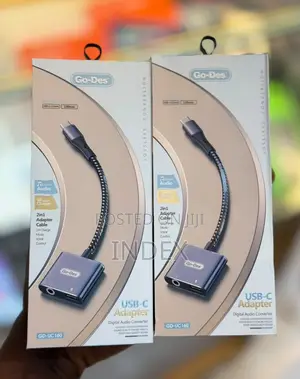 Go Des USB-C to 3.5mm Audio Adapter with Charging