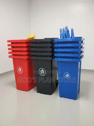 Public Space 120 Litre Plastic Dust Bins