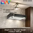 Digiwave 60cm Black Chimney Hood Extractor - 1