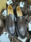 Men's Clarks Formal Leather Office Shoes - Dark Brown - 2