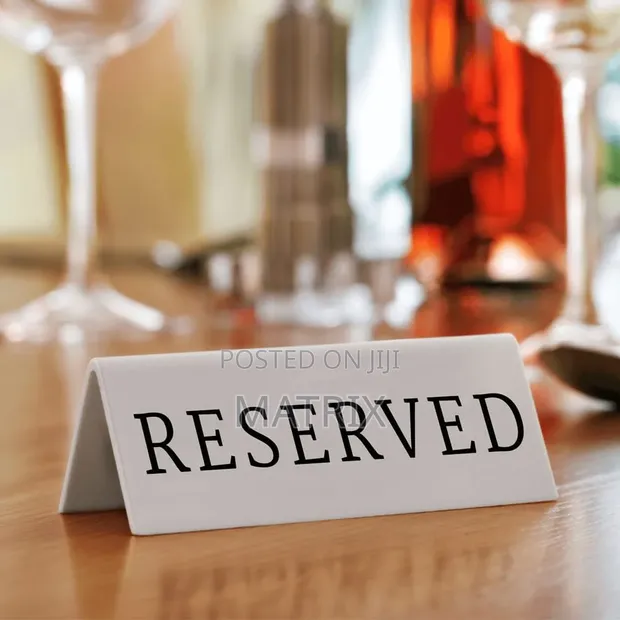 Reserved Table Signs (Pack of 5) - 1
