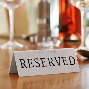 Reserved Table Signs (Pack of 5)