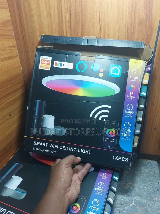 Smart LED Ceiling Lamp with Remote Control - 1