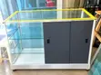 Glass Display Showcase with Sliding Mirrors - 2