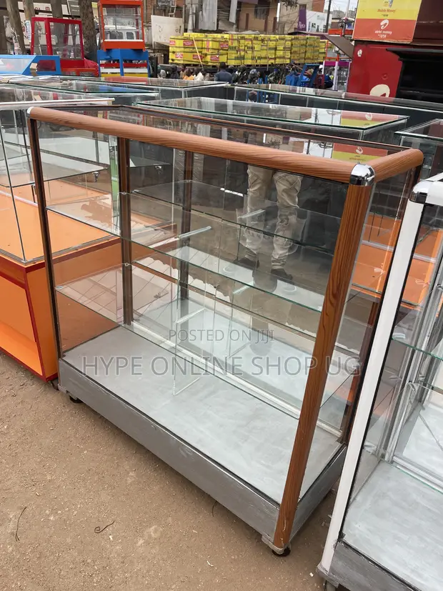 Brand New 3x3 Feet Full Glass Standing Showcase - 1