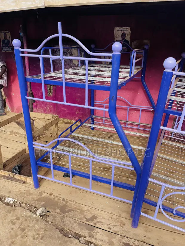 Brand New Double Decker Bed (3/6 & 4/6) with Ladder & Net Holder - 1