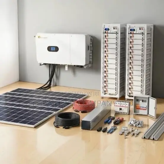 50KW Hybrid Solar System with 60kWh Lithium Battery - 1