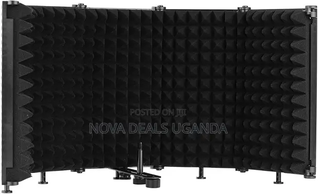 Portable Vocal Booth with Reflection Filter and Floor Stand - 1