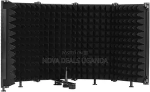 Portable Vocal Booth with Reflection Filter and Floor Stand