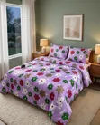 4pcs Duvet Set: 4x6/5x6 Bedding with 2 Pillow Cases & Bedsheet - 1