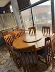 Brand New Circular Dining Table (Seats 6) - 2